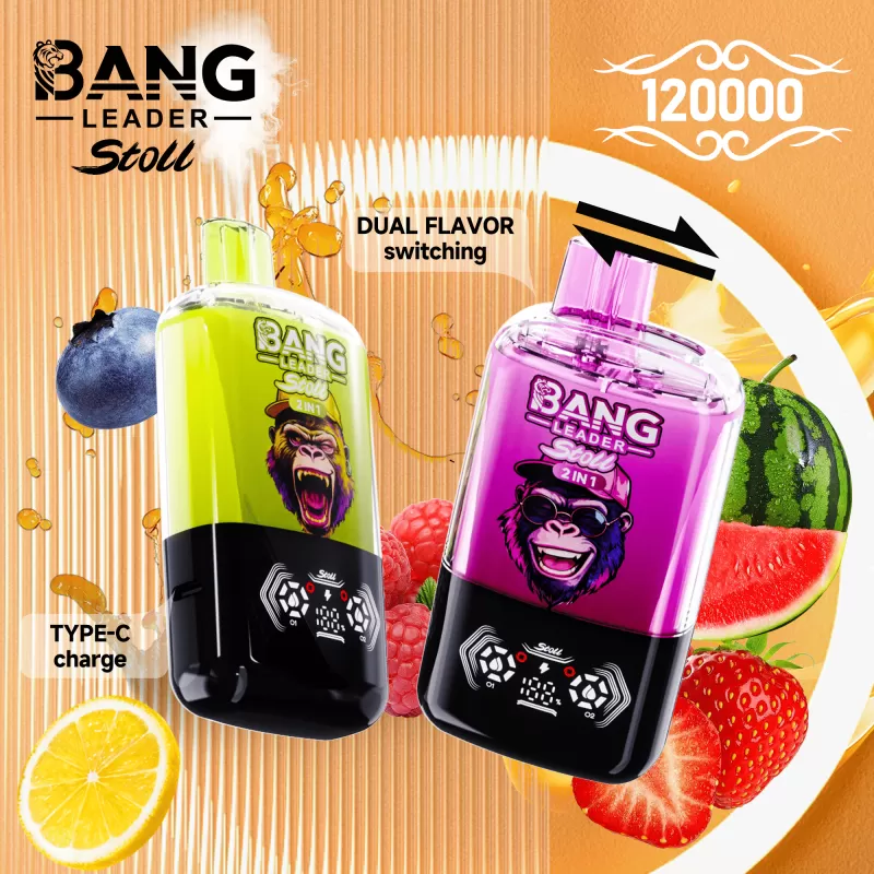 Bang Leader 120000 – 120K Puffs Smart Airflow System 2-in-1 Dual Tank Disposable Vape - Flamevape - Image 3