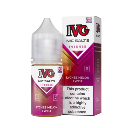 IVG Nic Salt Intense – Lychee Melon Twist 30ml (35/55 Mg) - Vapebar Pk