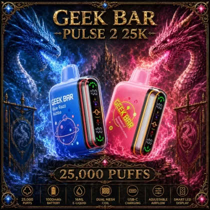 Geek Bar Pulse 2 25K - Strawberry Watermelon Hubba - Vapeciga