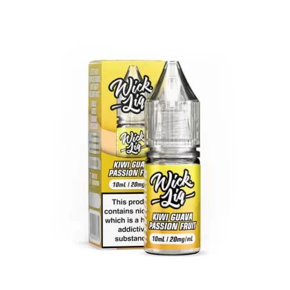 Wick Liq Bar Juice Kiwi Guava Passionfruit 10ml Nic Salts E-Liquid - 20mg