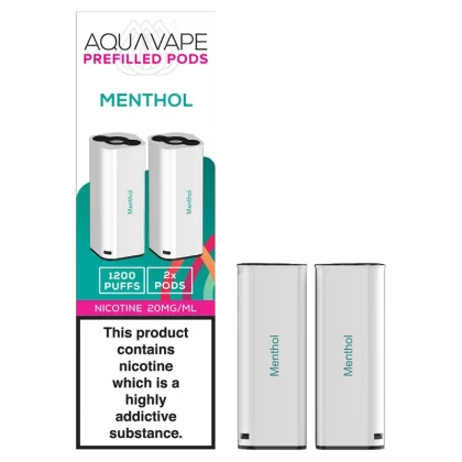 Menthol Aquavape 2in1 Pods - 20mg - Vape Product (D55B70)