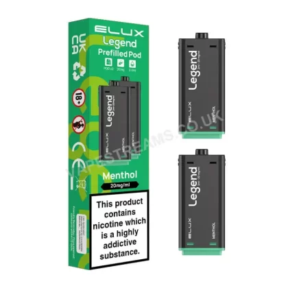 Elux Legend 1500 Menthol Pods - Vapestreams Co