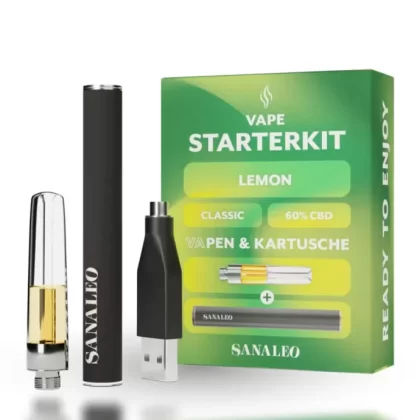Sanaleo CBD VaPen 60% Starterkit Lemon – 0,5 ml