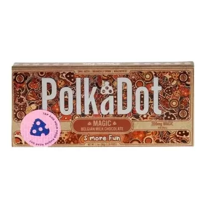 S’More Fun PolkaDot Magic Mushroom Belgian Milk Chocolate 200mg Magic Per Piece