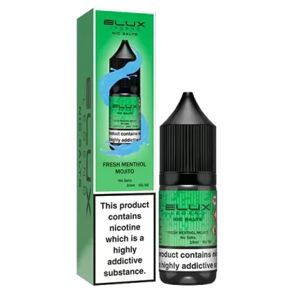 ELUX FRESH MENTHOL MOJITO Nic Salt (10pk) 10mg 20mg Vape Juice Liquid