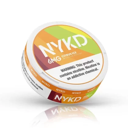 Buy NYKD Citrus Ice 6mg Nicotine Pouch Online | Electronicpuff - Vape Store