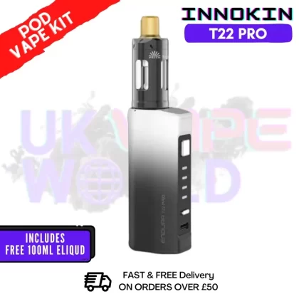 Black Spray Innokin Endura T22 Pro Kit + FREE 100ML E Liquid