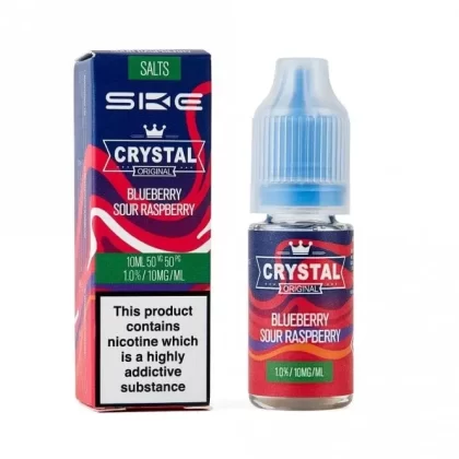 SKE Crystal Blueberry Sour Raspberry Nic Salt E Liquid – Original Series (10ml)
