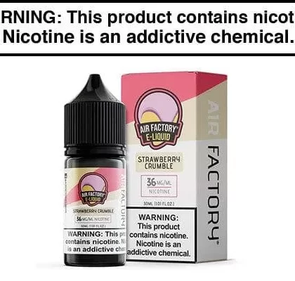 STRAWBERRY CRUMBLE BY AIR FACTORY SALT 30ML - Vapejuice