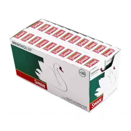 SWAN Menthol Extra Slim Filter Tips 20 Per Box