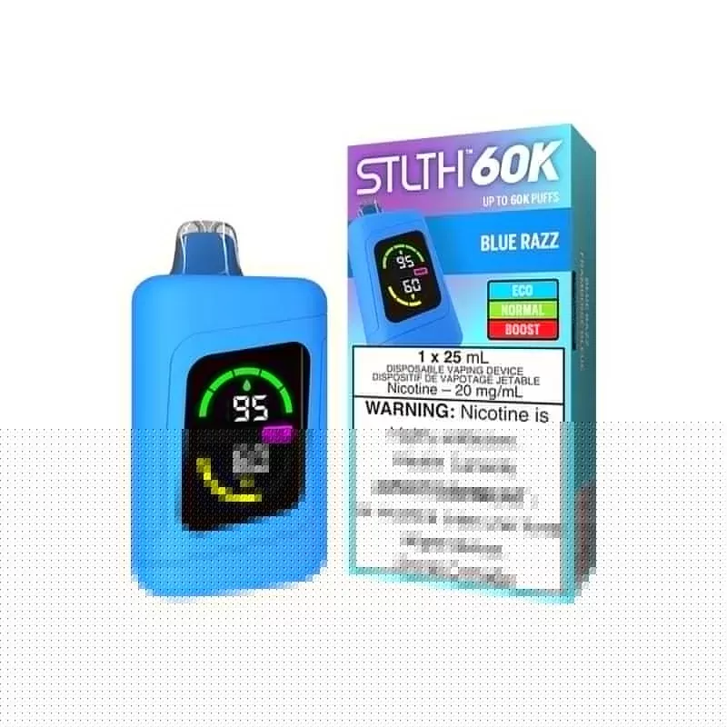 STLTH 60K Disposable Vape – Blue Razz - Eliquidsupply