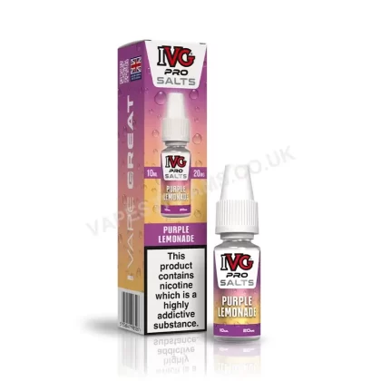 IVG Pro Purple Lemonade Nic Salt E-Liquid - Vapestreams Co
