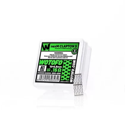 Wotofo NexMesh Clapton Mesh Strips 5pcs - Coil#Clapton 0.2ohm>Clapton S 0.15ohm