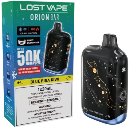 Lost Vape Orion Bar 50K Disposable Vape – Blue Pina Kiwi