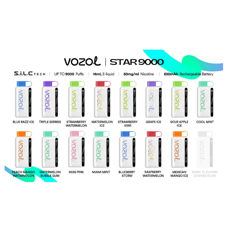 Vozol STAR 9000 Disposable Vape - Vaporider Deals - Image 2