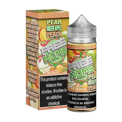 Free Noms - Pear Green Apple Peach - 120ML E-Liquid - 0MG