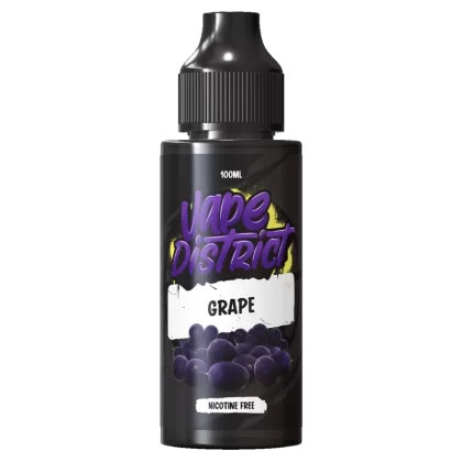 Grape by Vape District 100ml - NIC SHOTS (FREE)
