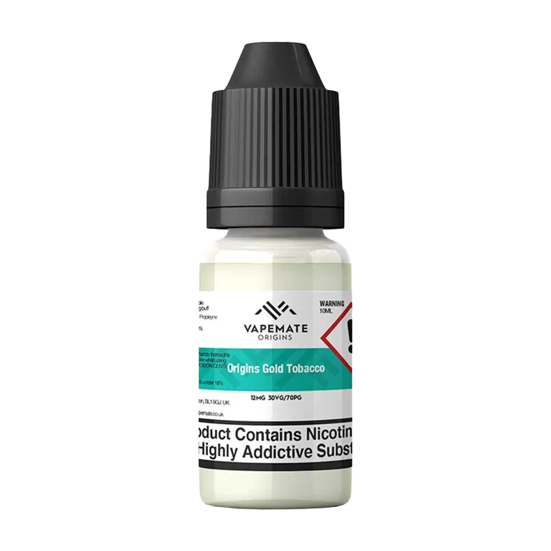 Vapemate Origins Gold Tobacco 10ml - Ecigwizard