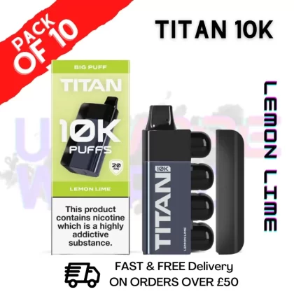 Lemon Lime – Titan 10K Prefilled Vape Kit Box Pack Of 10