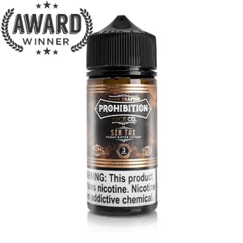 PROHIBITION JUICE CO. – SIN TAX 100ML ( 3MG – 6MG ) - Vapebar Pk