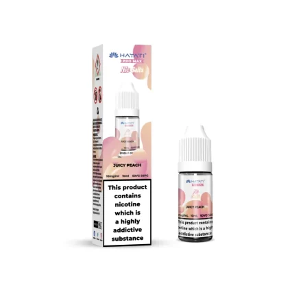Juicy Peach Hayati Pro Max Nic Salts e Liquid 10ml – TPD - Vapestorm Co