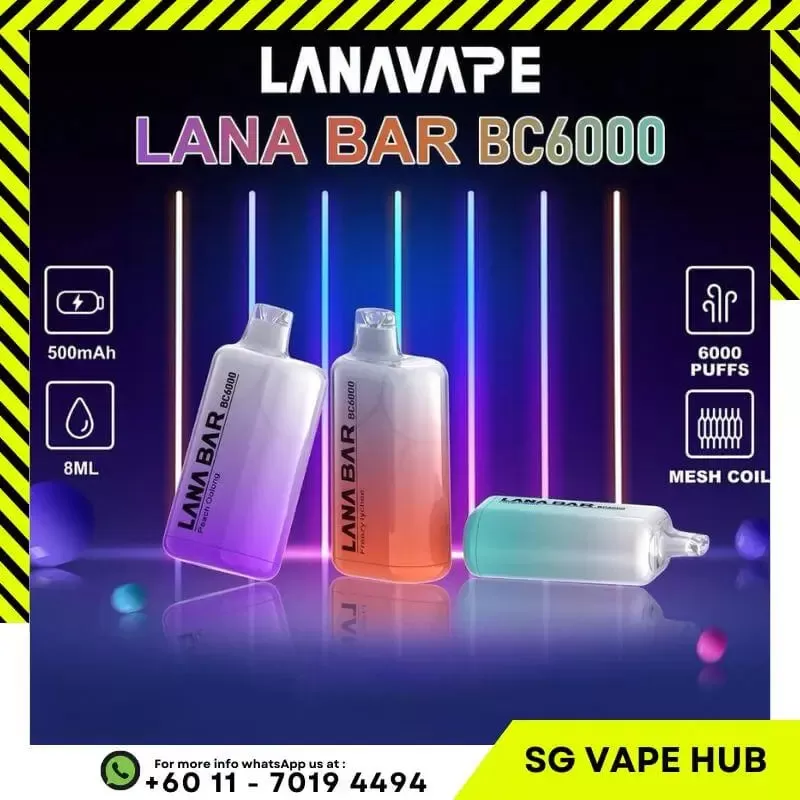 LANABAR BC 6000 Puffs - Freezy Lemon Tea - Image 2
