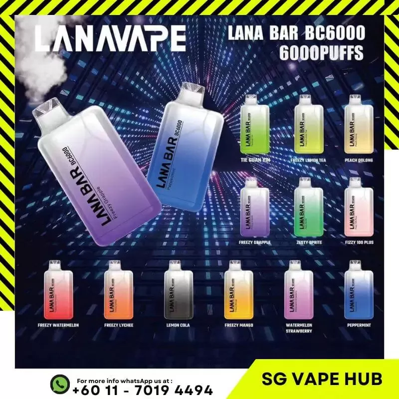 LANABAR BC 6000 Puffs - Freezy Lemon Tea - Image 3