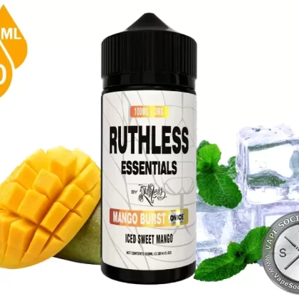 Mango Burst On Ice Ruthless Essentials 100ml - Vape Product, Vape Product