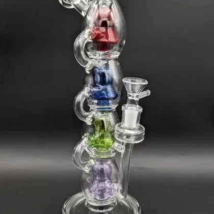 Pulsar Stacks on Stacks Glass Water Pipe | 12