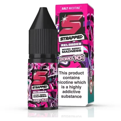 Mixed Berry Madness By Strapped Reloaded Salts 10ml - Nicotine Strength#20mg (Salt)>10mg (Salt)>5mg (Salt)