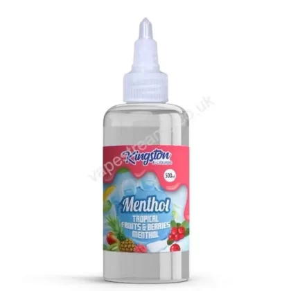 Tropical Fruits & Berries Menthol 500ml E-Liquid Shortfill by Kingston - Vapestreams Co