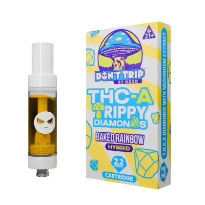 Dont Trip Shroom + THC-A Baked Rainbow Cartridge – 2200mg - Ejuicewarehouse