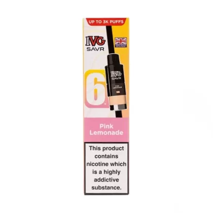 Pink Lemonade SAVR Prefilled Pod + Refill by IVG