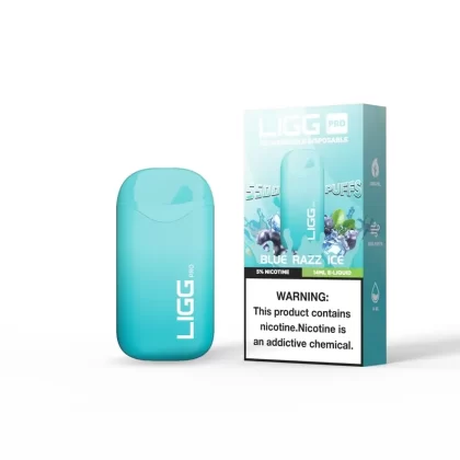 Ligg Pro 5500 Puffs Disposable Vape – Blue Razz Ice