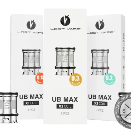 LOST VAPE UB Max Replacement Coils (Pack of 3)