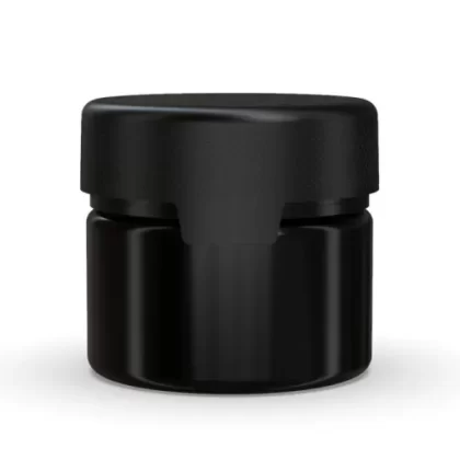 CHUBBY GORILLA | Child Resistant Black Plastic Aviator XL Container w/ Black Cap | 300mL – 10oz – 80 Count