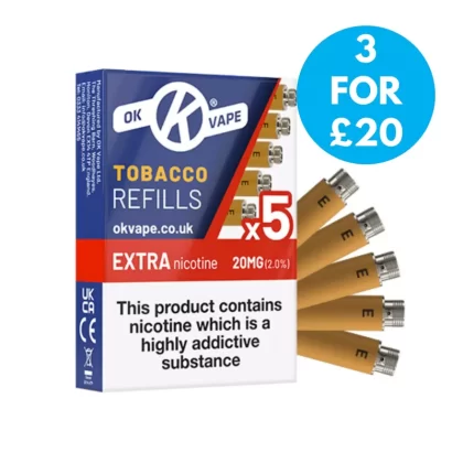OK Vape Refill Pack 18MG (5 Per Pack) - Vape Co