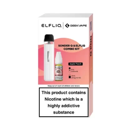 Geekvape Sonder Q Pod Kit/ELFLIQ Bundle - White - Elfbull Ice