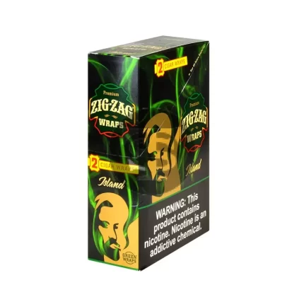 Zig Zag Wraps Premium Green Island 25 Packs of 2