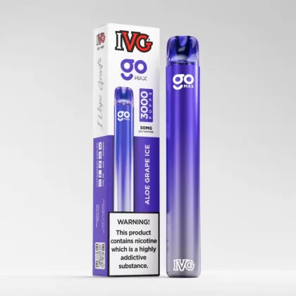 IVG Go Max 3000 Puffs Disposable Vape – Aloe Grape Ice (50mg)