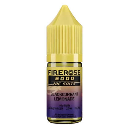 Blackcurrant Lemonade Elux Firerose 5000 Nic Salt Vape Juice