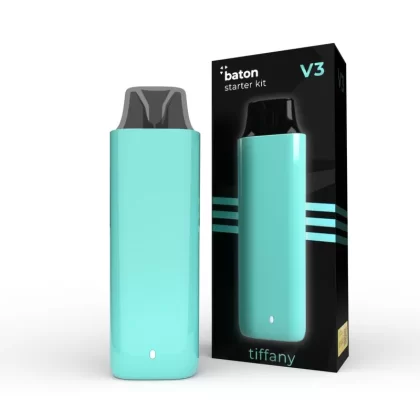 Baton V3 Pod System - Color#Emerald>Lava>Obsidian>Pearl>Tiffany (FC0F7E)