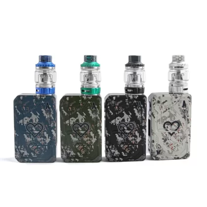 Teslacigs Poker 218 Kit with Resin Tallica Mini Tank 4ml-6ml - White