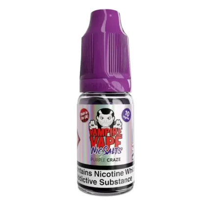 Purple Craze Nic Salt E-Liquid by Vampire Vape (10ml) - 20mg