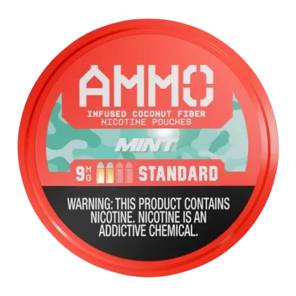 Mint AMMO Nicotine Pouches - Customer Group#VAP~Nicotine#Standard 9mg>Strong 12mg>Magnum 15mg~Size#Single>5 Pack