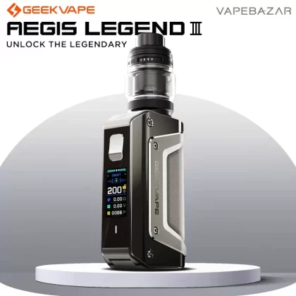 GeekVape Aegis Legend 3 Kit – Dark Grey - Pod Kit / Geek Vape / 5 - 200 Watt / 5.5ml / USB-C / max. 12 Volt