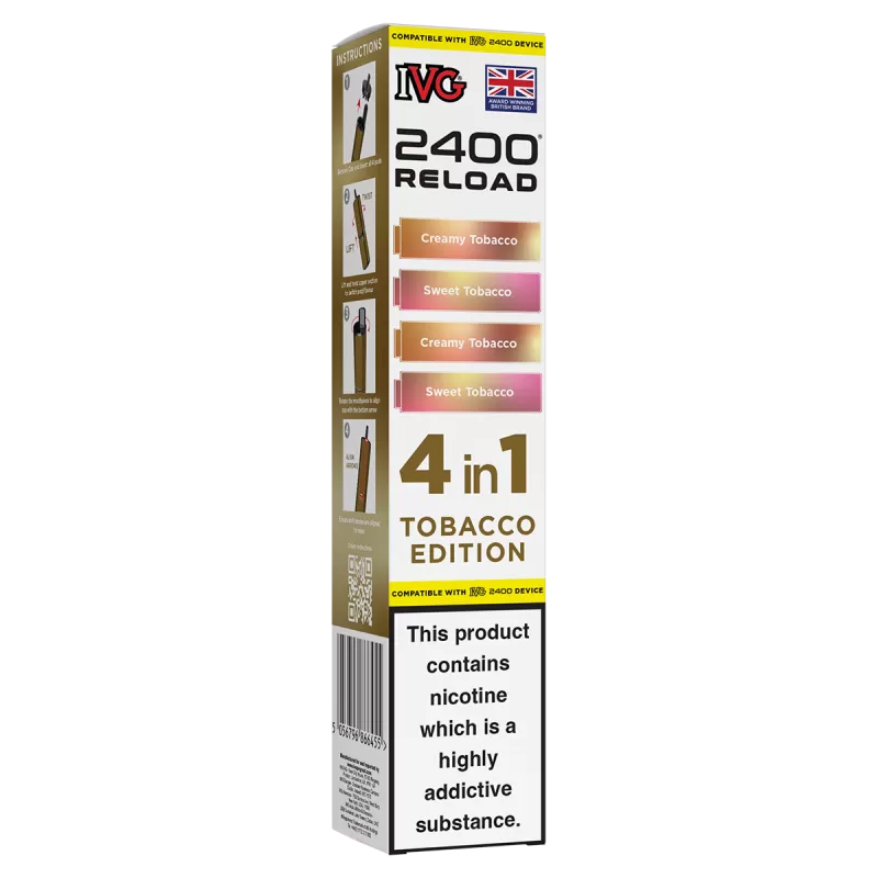 Tobacco Edition IVG 2400 Refill Pods - Ecigwizard