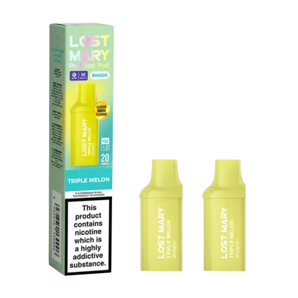 Triple Melon Lost Mary BM600 Pods - 20mg - Vape Product (7C5A96)