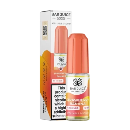 Bar Juice 5000 Strawberry Banana Nic Salt E-Liquid 10mg & 20mg – Fruity Fusion Perfection | 10ml