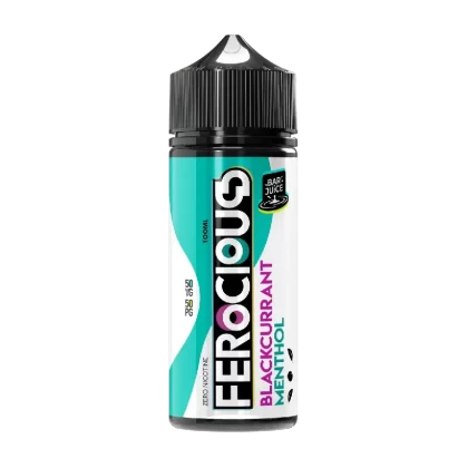 FEROCIOUS BAR JUICE BLACKCURRANT MENTHOL 100ML SHORTFILL E-LIQUID
